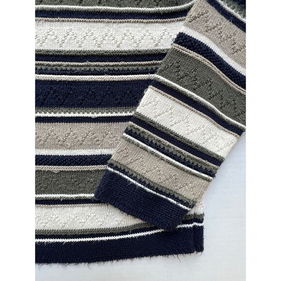 Vintage USA Made Textured Cardigan Sweater Classic Elements Granny Teacher Knit - Picture 7 of 10